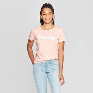 Peachy Pink Short Sleeve
